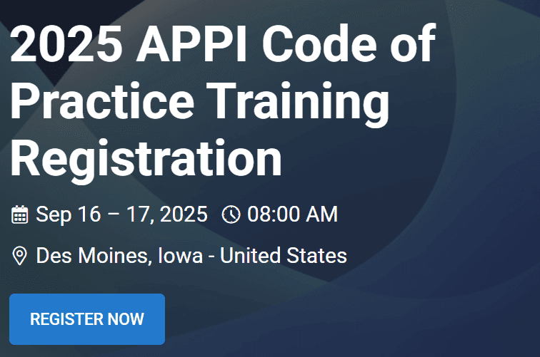 2025 APPI Code of Practice Training